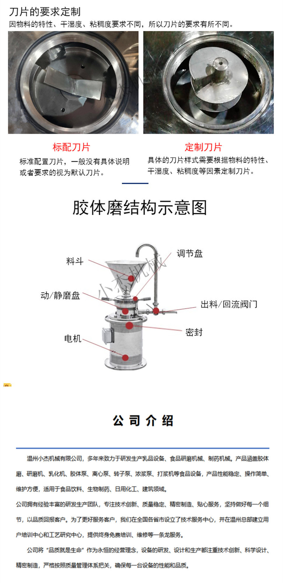 半鋼JM120臥式膠體磨 衛生食品級研磨機(圖5)